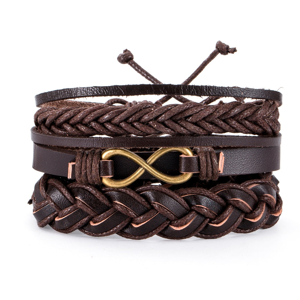 Variety of Stacked Bracelets
