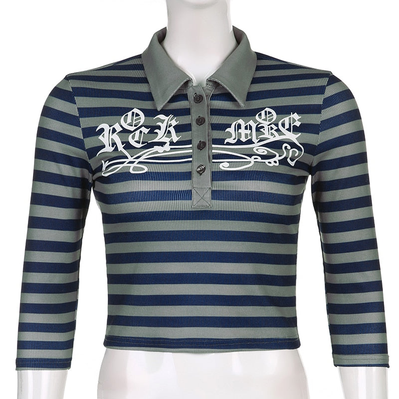 Striped Collared Tee