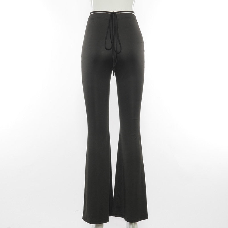 Flared V Waist Pants
