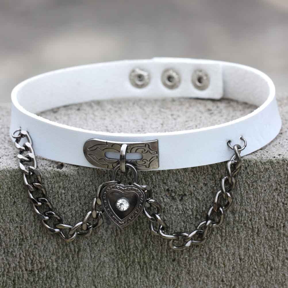 White Chain Chokers