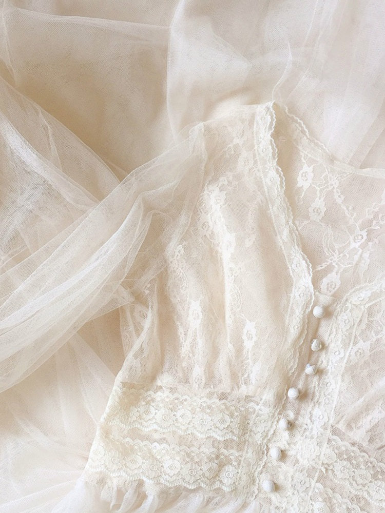 White Retro Dress