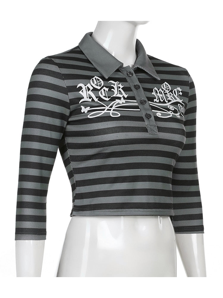 Striped Collared Tee