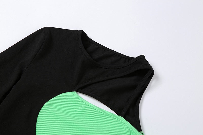 Y2K Patchwork Punk Rave Shirt