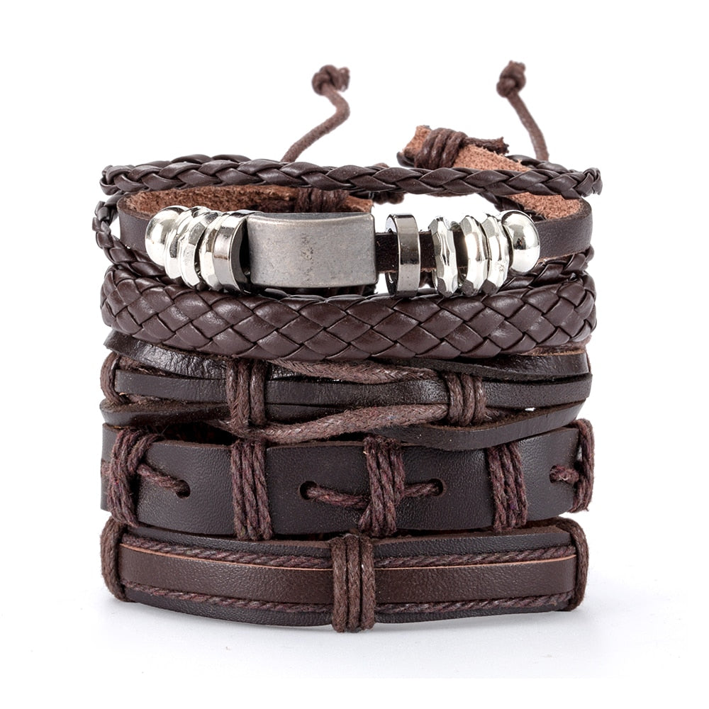Variety of Stacked Bracelets