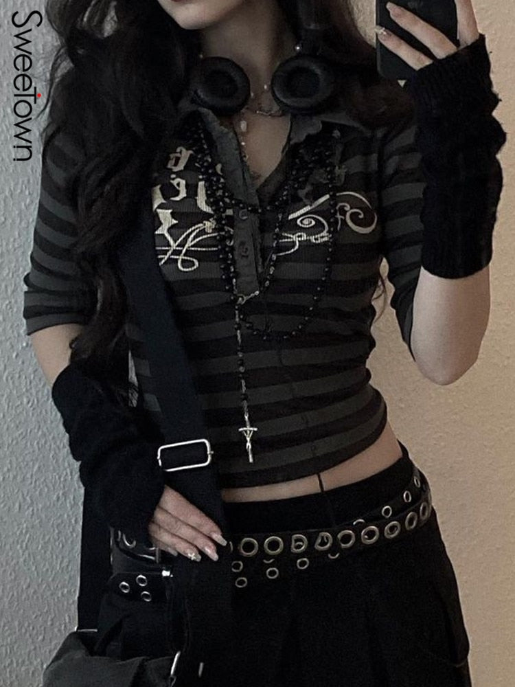 Striped Collared Tee