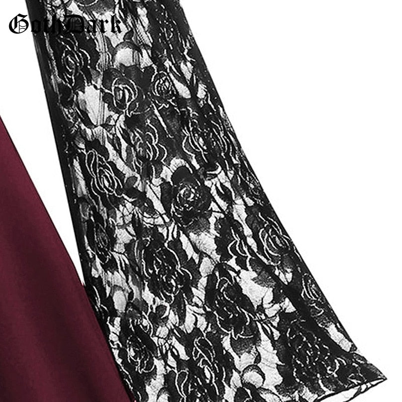 Lace Flared Sleeve Dress