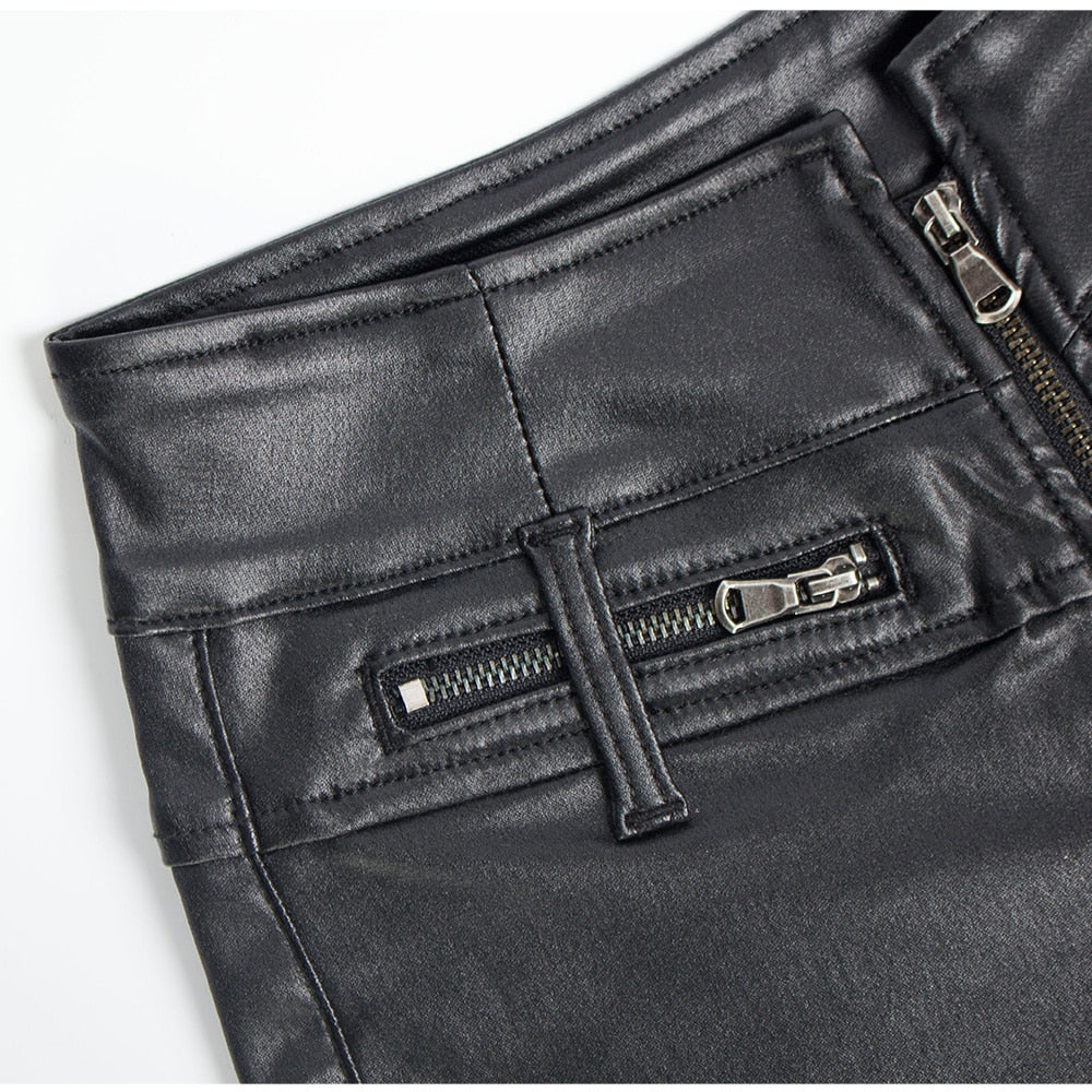 Faux Leather Shorts