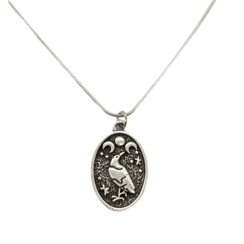Raven Pendant Necklace