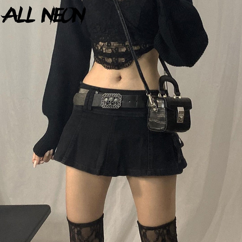 Pleated Mini Skirt