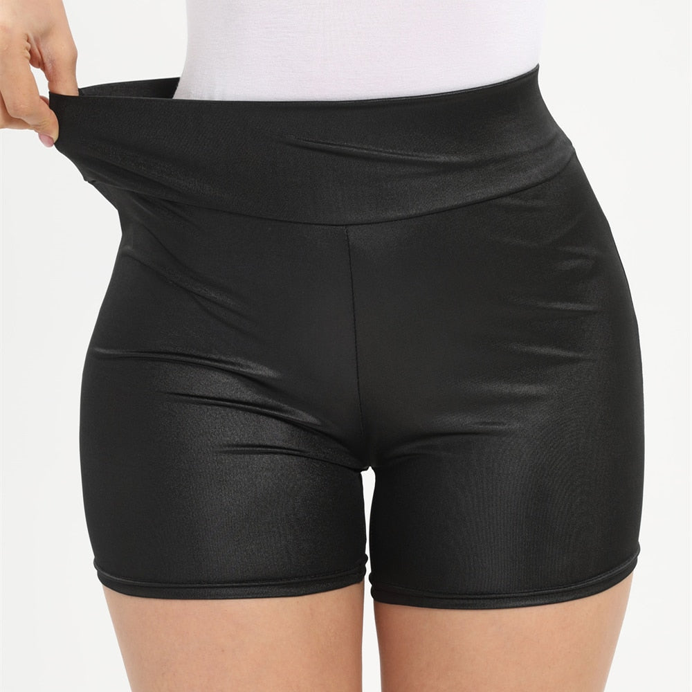 Faux Leather Shorts