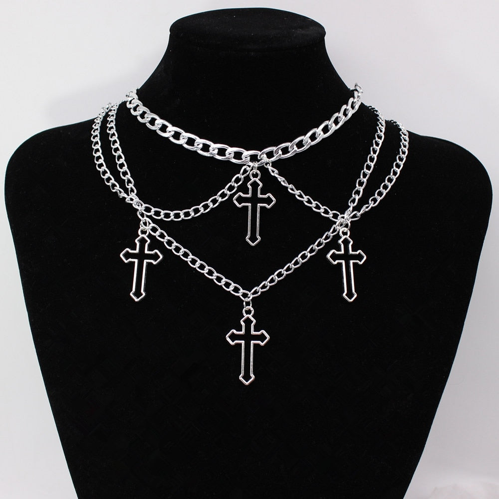 Chain Cross Choker