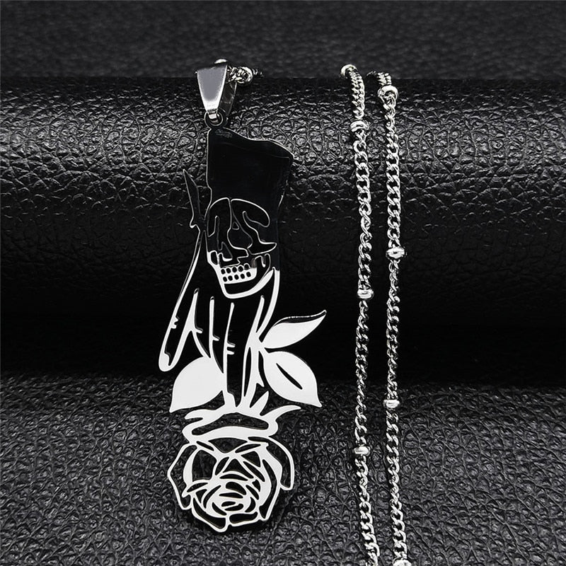 Rose Scythe Necklace