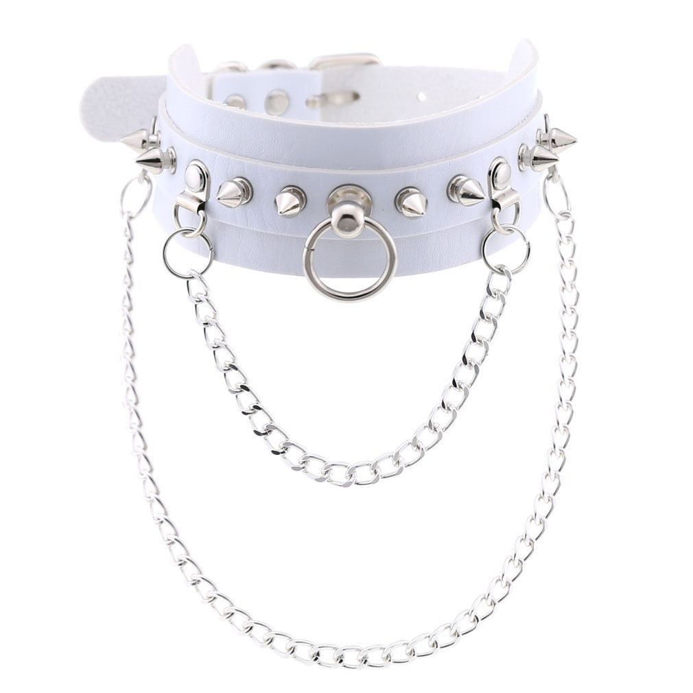 White Chain Chokers
