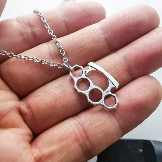 Brass Knuckle Necklace