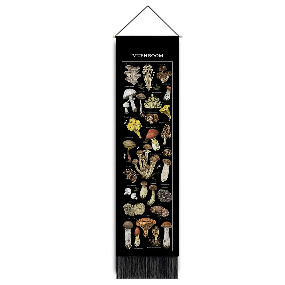 Mushroom Scroll Tapestry