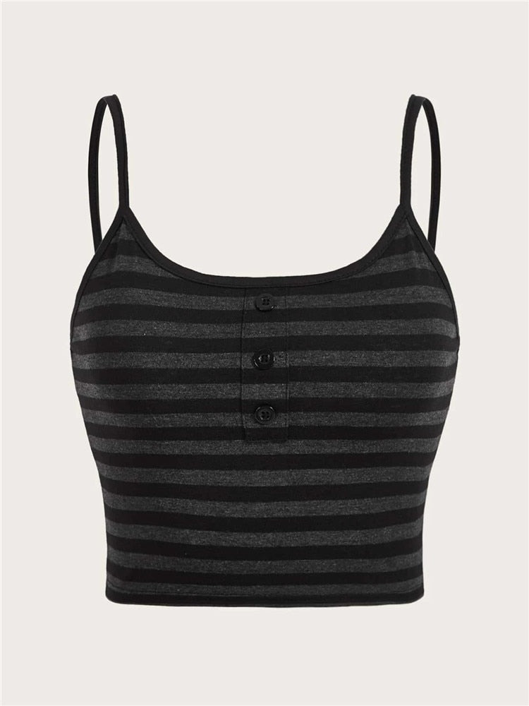 Striped Cropped Cami