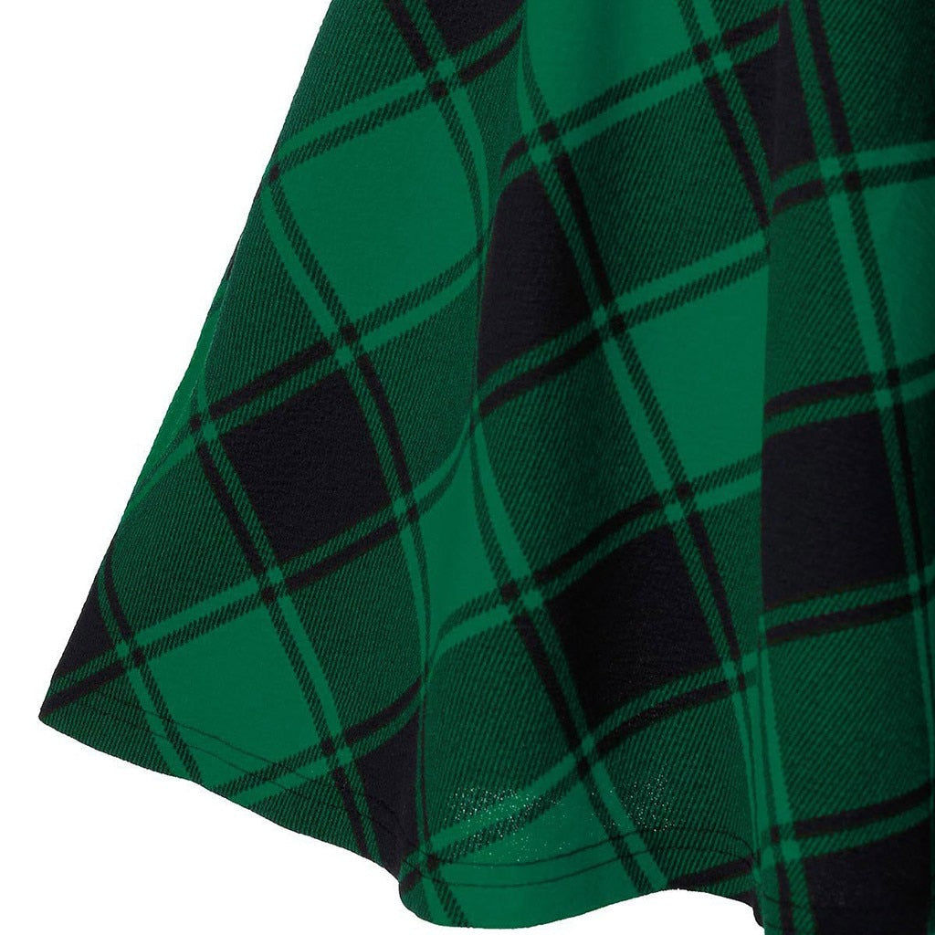 Checkered Corset Circle Skirt