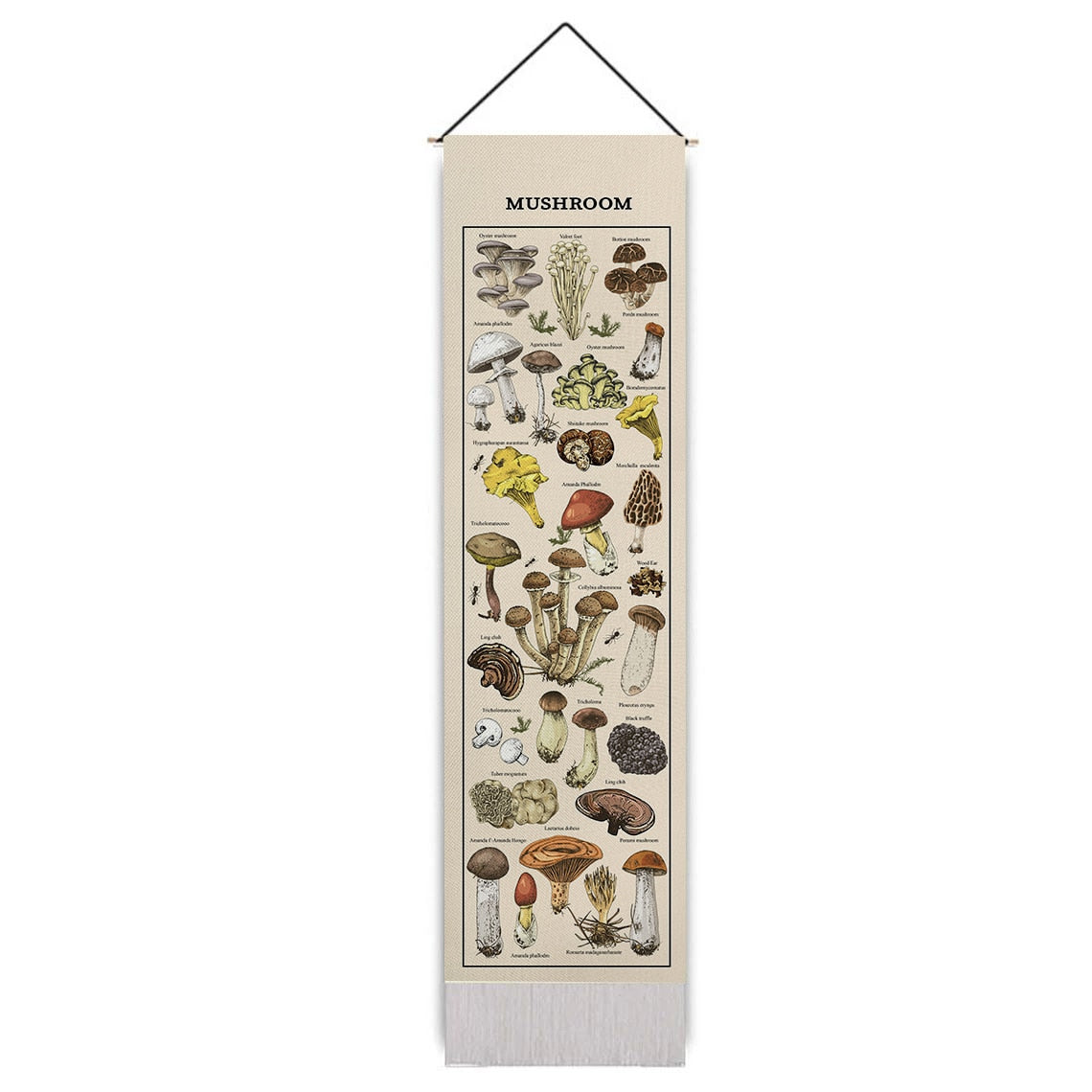 Mushroom Scroll Tapestry