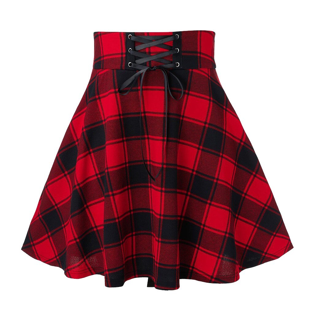 Checkered Corset Circle Skirt