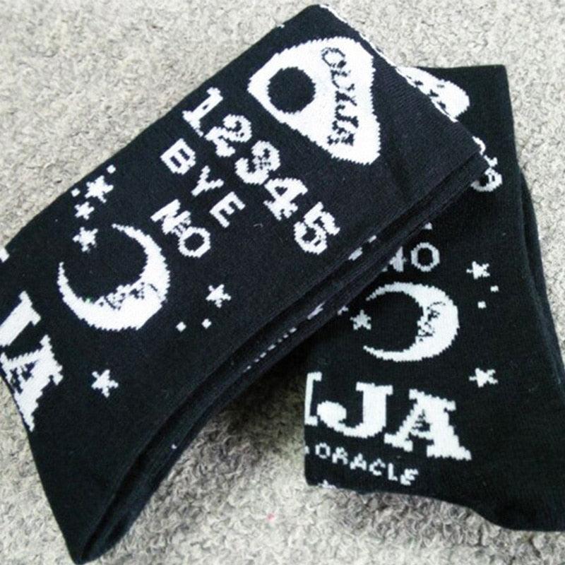 Black Ouija Knee Socks