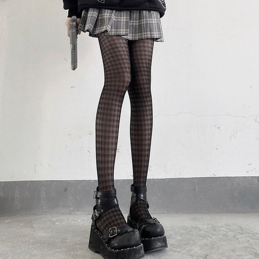 Houndstooth Tights