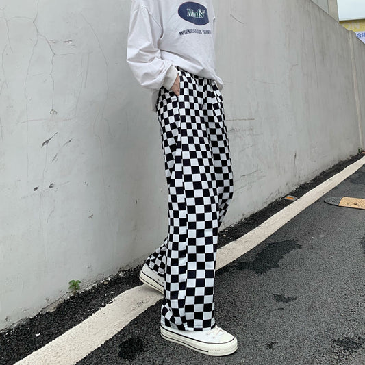 Checkered Pants Black and White