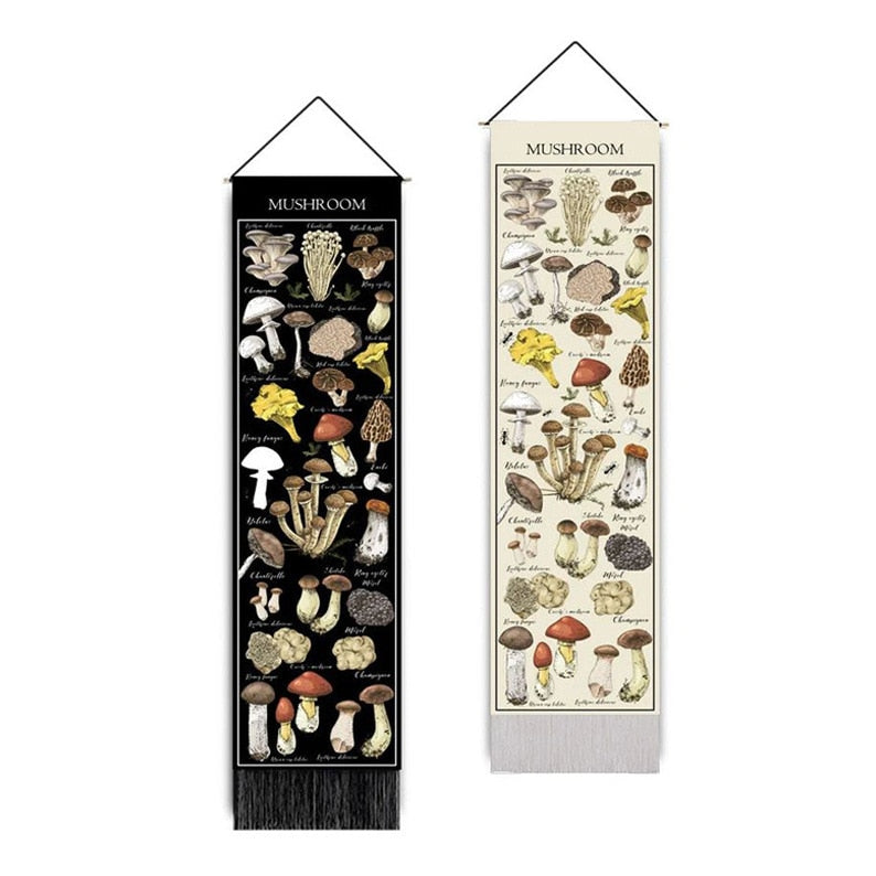 Mushroom Scroll Tapestry