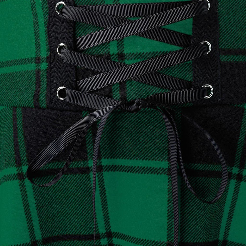 Checkered Corset Circle Skirt