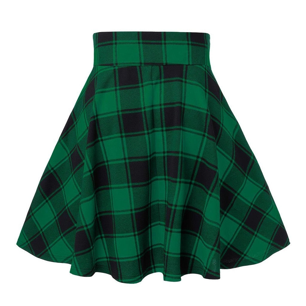 Checkered Corset Circle Skirt