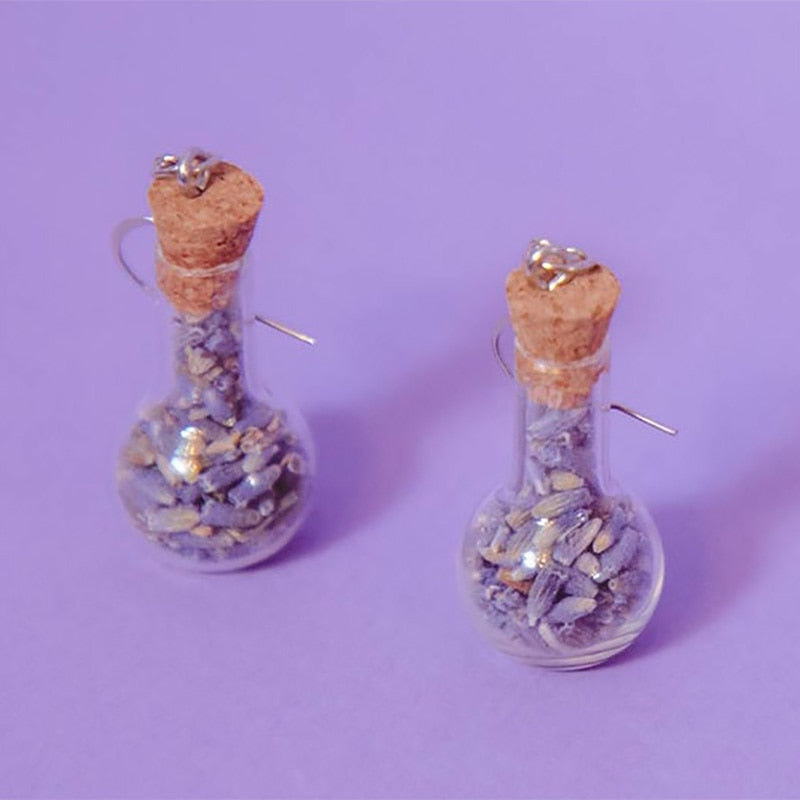 Moss Jar Dangle Earrings