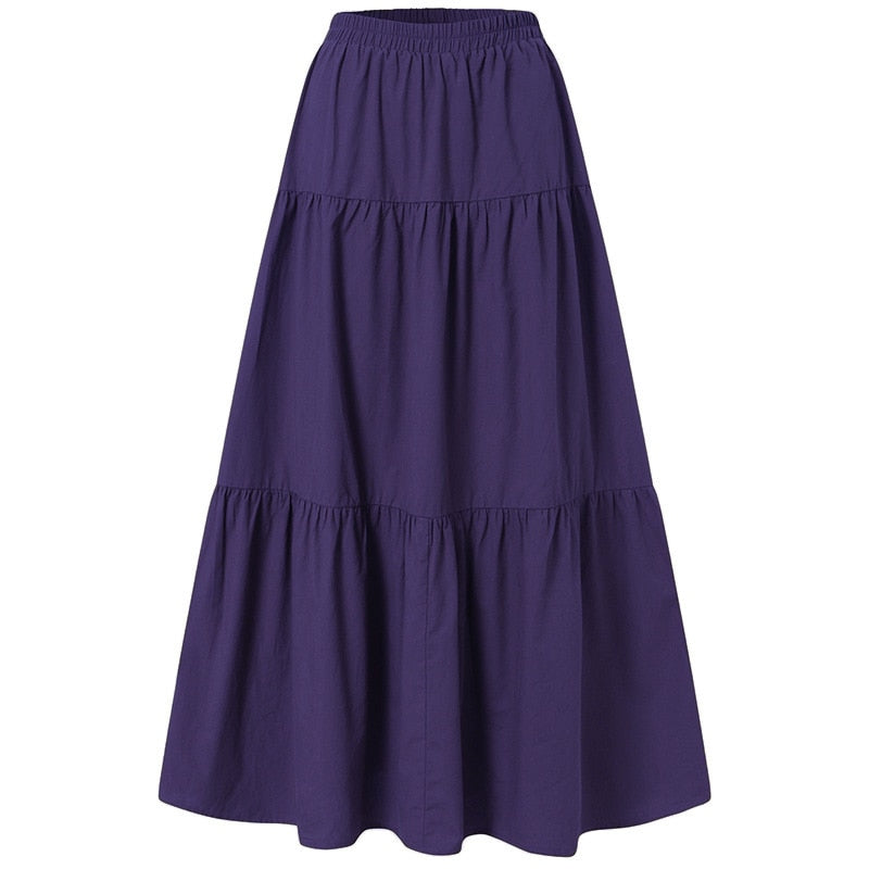 Long Ruffled Skirt