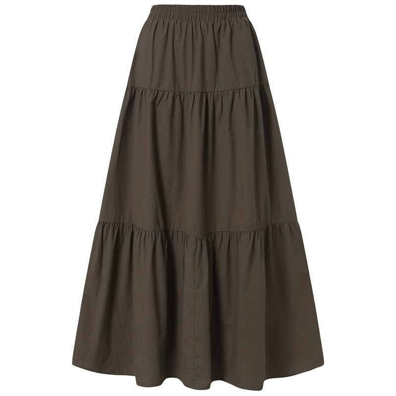 Long Ruffled Skirt
