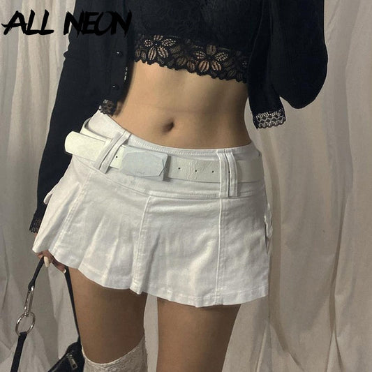 Pleated Mini Skirt
