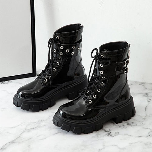 Combat Boots with Chains
