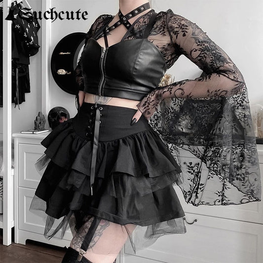 Ruffled Mini Skirt