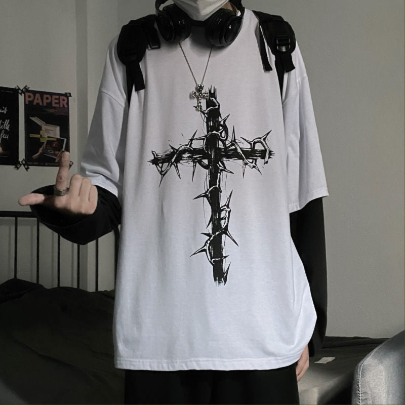 Oversized Cross T Shirt
