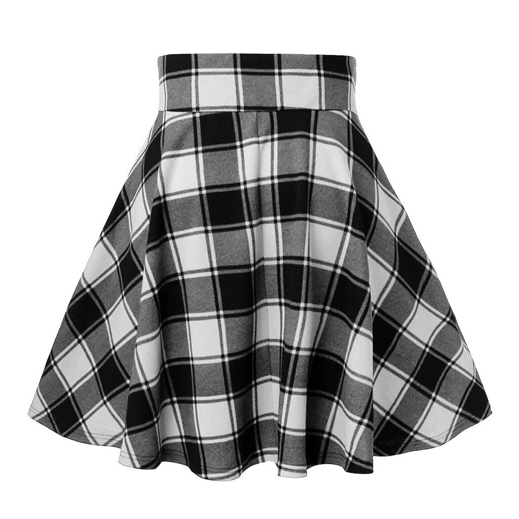 Checkered Corset Circle Skirt