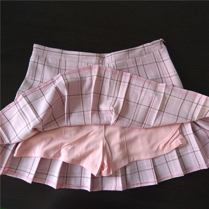 Variety of Grid Pleated Skirts