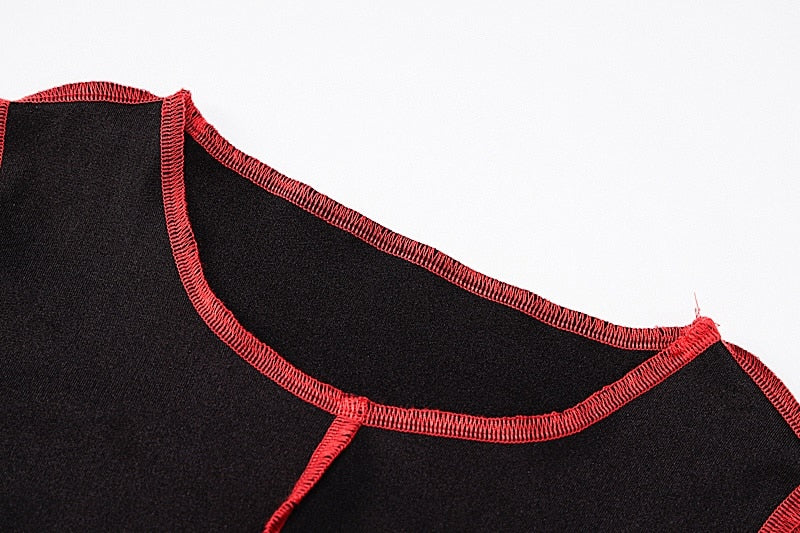 Exposed Seam Cut Out Top