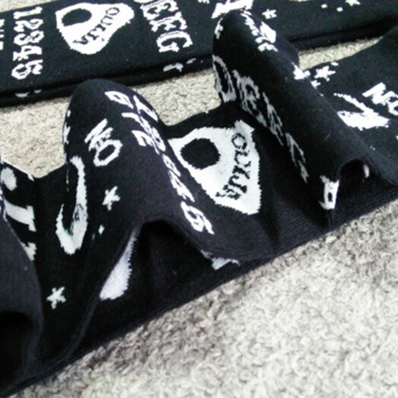 Black Ouija Knee Socks