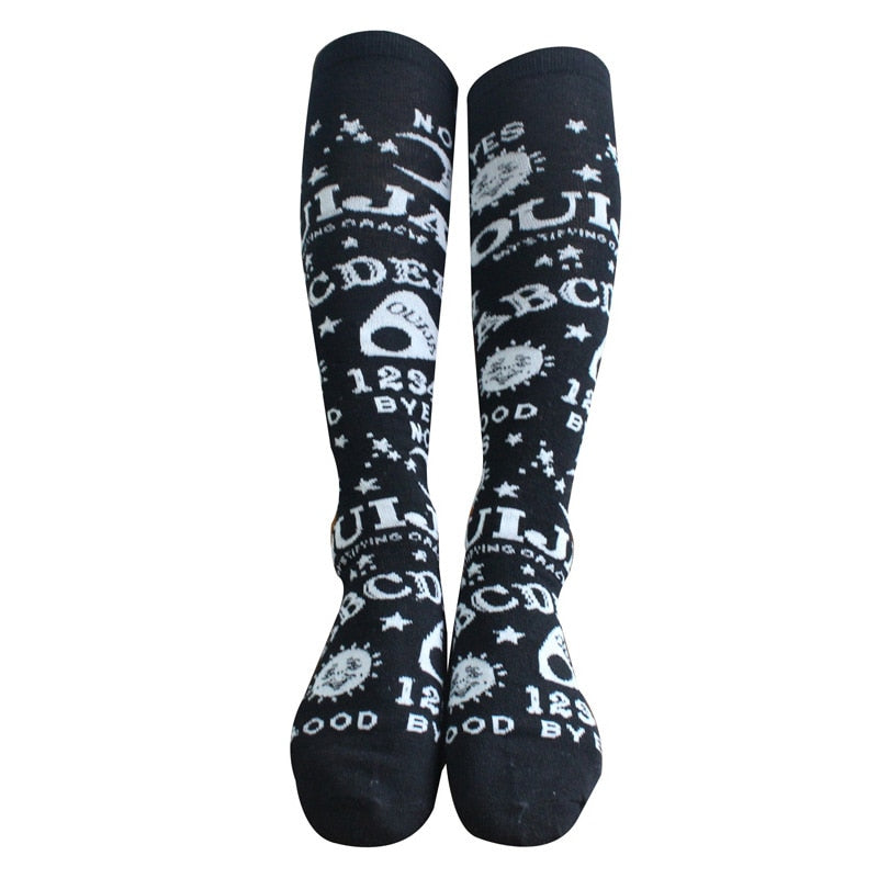 Black Ouija Knee Socks